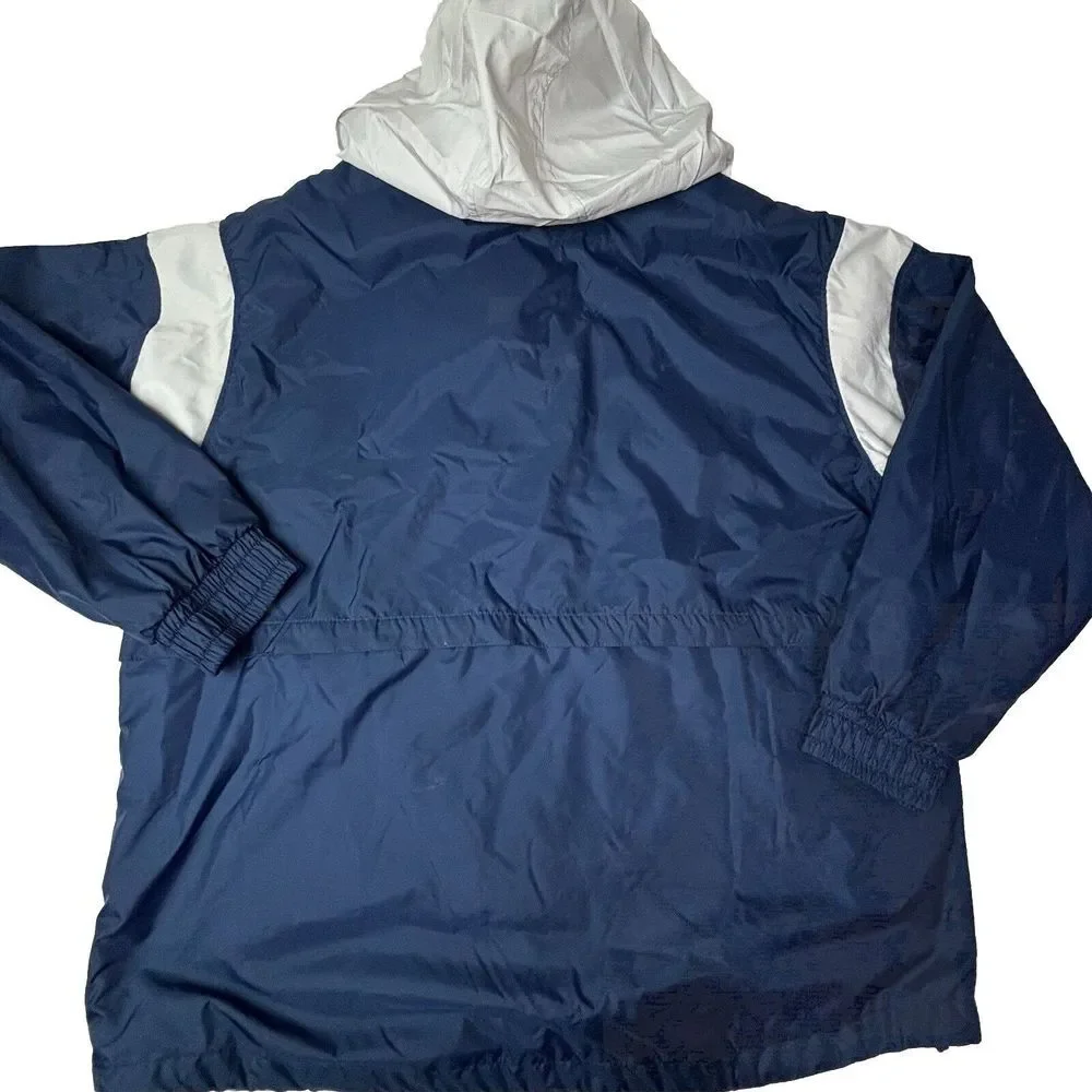 Vintage Nike Half Zip Pullover Windbreaker Convert Hood Large Sports Classic EUC
